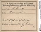 Etiketten zu Kermesit (NHMW-MIN-Ak981)